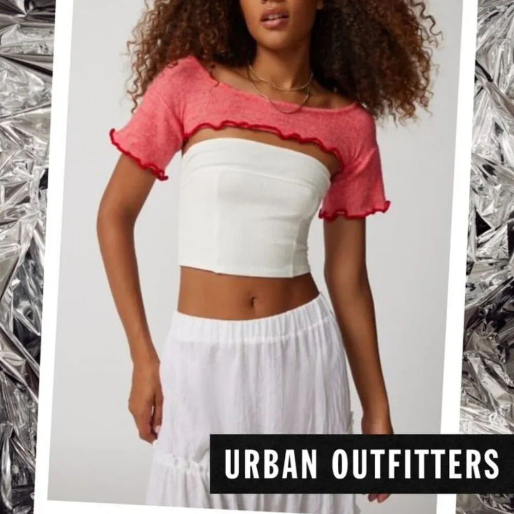 NWOT Urban Outfitters UO Isa Short Sleeve Shrug Cardigan